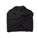 Women Autumn Winter Knot Bandana Turban Resuable Foldable Bonnet Hat Night Cap Sleep Head Cover Solid Color Headwrap Headscarf