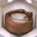 2021 Fashion Handmade Woven Bag Luxury Woven Leather Printed Shoulder Bag Lady Crossbody Hobo PU Knotted Handle Casual Handbag