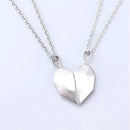 1Pair Magnetic Couple Heart Shape Necklace Gothic Punk Style For Men Jewelry Wedding Lovers Couples Valentine's Day gift Gifts