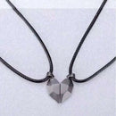 1Pair Magnetic Couple Heart Shape Necklace Gothic Punk Style For Men Jewelry Wedding Lovers Couples Valentine's Day gift Gifts