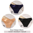 FINETOO M-2XL Women Cotton Underwear 3Pcs/set Comfortable Panties Ladies Plus Size Underpants Solid Color Briefs Female Lingerie