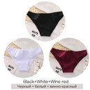 FINETOO M-2XL Women Cotton Underwear 3Pcs/set Comfortable Panties Ladies Plus Size Underpants Solid Color Briefs Female Lingerie