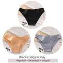 FINETOO M-2XL Women Cotton Underwear 3Pcs/set Comfortable Panties Ladies Plus Size Underpants Solid Color Briefs Female Lingerie