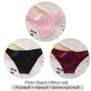FINETOO M-2XL Women Cotton Underwear 3Pcs/set Comfortable Panties Ladies Plus Size Underpants Solid Color Briefs Female Lingerie