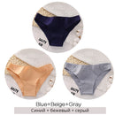 FINETOO M-2XL Women Cotton Underwear 3Pcs/set Comfortable Panties Ladies Plus Size Underpants Solid Color Briefs Female Lingerie