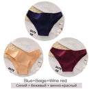 FINETOO M-2XL Women Cotton Underwear 3Pcs/set Comfortable Panties Ladies Plus Size Underpants Solid Color Briefs Female Lingerie