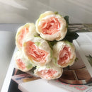 2021 Beautiful Rose Peony Artificial Silk Flowers Small bouquet flores Home Party Spring Wedding Decoration Fake Flower
