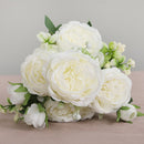 2021 Beautiful Rose Peony Artificial Silk Flowers Small bouquet flores Home Party Spring Wedding Decoration Fake Flower