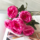 2021 Beautiful Rose Peony Artificial Silk Flowers Small bouquet flores Home Party Spring Wedding Decoration Fake Flower