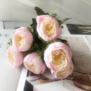 2021 Beautiful Rose Peony Artificial Silk Flowers Small bouquet flores Home Party Spring Wedding Decoration Fake Flower