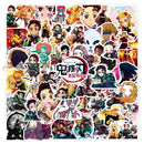 50Pcs Demon Slayer Kimetsu No Yaiba Anime Stickers Decals Skateboard Sticker For Laptop Motorcycle Luggage Kids Gift Toy Sticker