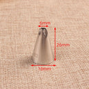 1Pcs DIY Cakes Decoration 19-tooth Pastry Nozzle Kitchen Gadgets Cookies Supplies 304 Stainless Steel Silver Fondant Decor
