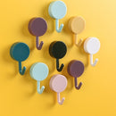 10 Pcs Door Hook Adhesive Wall Hooks Transparent Anti-skid Traceless Heavy Duty Stick on Hook Bathroom Kitchen Wall Stickers