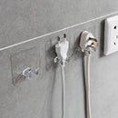 10 Pcs Door Hook Adhesive Wall Hooks Transparent Anti-skid Traceless Heavy Duty Stick on Hook Bathroom Kitchen Wall Stickers