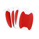 4Pcs Handle Anti Scratch Stickers Universal Carbon Fiber Auto Door Handle Film Car Stickers Goods Accessories
