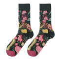 CHAOZHU Girls Cute Cartoon Fruits Sheer Kawaii Lady Women Summer Fall Avocado Lemon Pineapple Cherry Jacquard Socks Female
