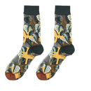 CHAOZHU Girls Cute Cartoon Fruits Sheer Kawaii Lady Women Summer Fall Avocado Lemon Pineapple Cherry Jacquard Socks Female