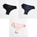 3 Pcs Panties Women Underwear Sexy Sports Seamless Female Lingerie T-back G-string Thong Woman Underwear Ice Silk New BANNIROU