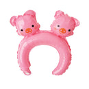 20pcs Cute Animal Tiara Headband Balloon Frog Panda Fox Tiger Cat Baby Shower Kids Toy Happy Birthday Wedding Party Decoration