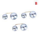 3Pcs/Set Double Pearl Pins for Women Designer Female Brooches Clothes Accessories Simulated Pearl Knit Shirt Jewelry
