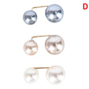 3Pcs/Set Double Pearl Pins for Women Designer Female Brooches Clothes Accessories Simulated Pearl Knit Shirt Jewelry