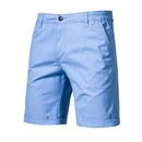 2020 New Summer 100% Cotton Solid Shorts Men High Quality Casual Business Social Elastic Waist Men Shorts 10 Colors Beach Shorts