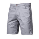 2020 New Summer 100% Cotton Solid Shorts Men High Quality Casual Business Social Elastic Waist Men Shorts 10 Colors Beach Shorts