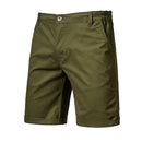 2020 New Summer 100% Cotton Solid Shorts Men High Quality Casual Business Social Elastic Waist Men Shorts 10 Colors Beach Shorts