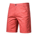 2020 New Summer 100% Cotton Solid Shorts Men High Quality Casual Business Social Elastic Waist Men Shorts 10 Colors Beach Shorts