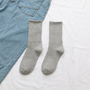 Jeseca Unisex Men Women's Socks Korean Harajuku Vintage Streetwear Long Socks White Black Woman Casual Hip Hop Skateboard Sox