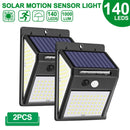222 LED Solar Light Outdoor 4 Modes Motion Sensor PIR Wall Light Waterproof Solar Lamp Solar Powered Sunlight Garden Decoration