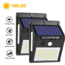 222 LED Solar Light Outdoor 4 Modes Motion Sensor PIR Wall Light Waterproof Solar Lamp Solar Powered Sunlight Garden Decoration