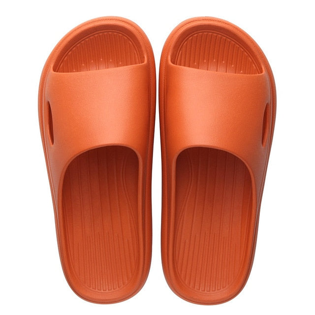 4.5cm Thick Sole House Slippers Men Women Non-slip Bathroom Footwear Boys Girls Lovers Flip Flops Summer Beach Sandals