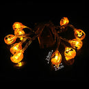 1.5m 10Led Halloween Pumpkin Ghost Skeletons Bat Spider Led Light String Festival Bar Home Party Decor Christmas Ornament