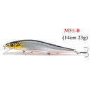 1PCS/lot 14 cm 23.7 g Fishing Lure Minnow Hard Bait with 3 Fishing Hooks Fishing Tackle Lure 3D Eyes Free Shipping