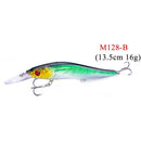 1PCS/lot 14 cm 23.7 g Fishing Lure Minnow Hard Bait with 3 Fishing Hooks Fishing Tackle Lure 3D Eyes Free Shipping