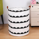 1pc Folding Laundry Basket Round Storage Bin Bag Large Hamper Collapsible Clothes Toy Basket Bucket Organizer Large Capacity