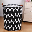 1pc Folding Laundry Basket Round Storage Bin Bag Large Hamper Collapsible Clothes Toy Basket Bucket Organizer Large Capacity