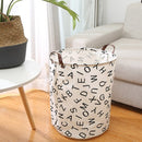 1pc Folding Laundry Basket Round Storage Bin Bag Large Hamper Collapsible Clothes Toy Basket Bucket Organizer Large Capacity