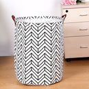 1pc Folding Laundry Basket Round Storage Bin Bag Large Hamper Collapsible Clothes Toy Basket Bucket Organizer Large Capacity