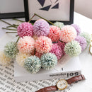 1/3/5PcsBunch Artificial Flower Bouquet Silk Dandelion Flower Ball Fake Flowers DIY Home Widding Decoration Valentines Day Gifts
