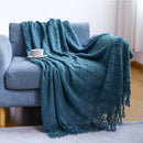 Inya Throw Blanket Textured Solid Soft Sofa Couch Cover Decorative Knitted Blanket Weighted Knit Blanket