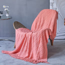 Inya Throw Blanket Textured Solid Soft Sofa Couch Cover Decorative Knitted Blanket Weighted Knit Blanket