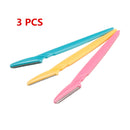 3/10pcs Eyebrow Trimmer Portable Eyebrow Razor Shaver Eye Brow Shaper Shaping Tool Scissors Facial Hair Remover for Women Makeup
