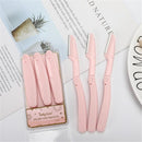 3/10pcs Eyebrow Trimmer Portable Eyebrow Razor Shaver Eye Brow Shaper Shaping Tool Scissors Facial Hair Remover for Women Makeup