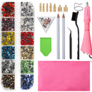 Hot Sale 2000pcs-9600Pcs/Box DMC Hot Fix Rhinestone Hotfix Applicator with 7 Tips Crystal Glass Rhinestone Iron-on Wand Strass