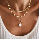 2021 Vintage Multilayer Acrylic Butterfly Choker Necklace Fashion Women Letter Golden Chain Layered Necklace Jewelry Party Gift