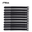 10 PC 2*50cm Reusable Fastening Bike Tie Nylon Hook & Loop Durable Multil Purpose Self-adhesive High Quality Strap Cable Ties