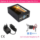 3.5 Inch Raspberry Pi 3 Model B+ Touch Screen 480*320 LCD Display + Touch Pen + ABS Case for Raspberry Pi 4 Model B / 3B+ /3B