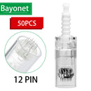 100/50pcs Needle Cartridge for Ultima A6 Nano/9 Pin/12 Pin/36 Pin/42 Pin Micro Needle Replacement Derma Tattoo Bayonet Screw
